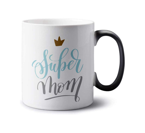 Super Mom Printed Magic Coffee Mug - Uncommongifts.in